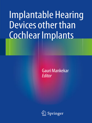 cover image of Implantable Hearing Devices other than Cochlear Implants
